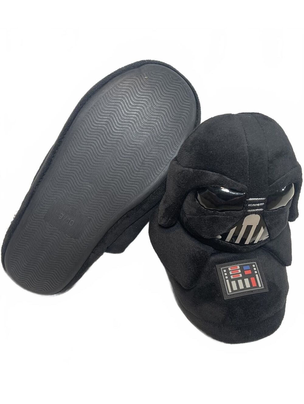 Star Wars Darth Vader Plush Slippers Fuzzy With Rubber Sole Men's Size 9-10